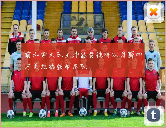前加拿大队主帅赫曼德将以月薪四万美元执教印尼队