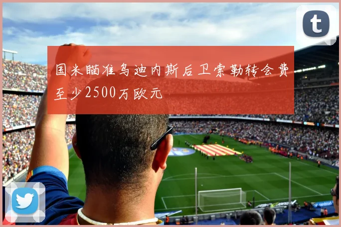 国米瞄准乌迪内斯后卫索勒转会费至少2500万欧元